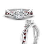 Load image into Gallery viewer, french-pave-radiant-contour-ruby-wedding-band-in-white-gold-FD9986B1RAGRUDR-NL-WG