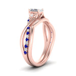 Load image into Gallery viewer, french-pave-radiant-contour-sapphire-wedding-band-in-rose-gold-FD9986B1RAGSABL-NL-RG