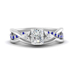 Load image into Gallery viewer, french-pave-radiant-contour-sapphire-wedding-band-in-white-gold-FD9986B1RAGSABL-NL-WG