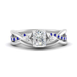 Load image into Gallery viewer, french-pave-radiant-contour-sapphire-wedding-band-in-white-gold-FD9986B1RAGSABL-NL-WG
