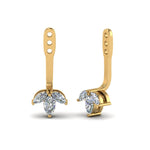 Load image into Gallery viewer, front-back-marquise-earring-jackets-in-yellow-gold-FDEAR86813ANGLE1-NL-YG.jpg