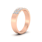 Load image into Gallery viewer, gold-double-rows-0.75-ct-diamond-wedding-ring-in-rose-gold-FD11382BANGLE2-0.75CT-NL-RG