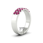 Load image into Gallery viewer, gold-double-rows-0.75-ct-pink-sapphire-wedding-ring-in-white-gold-FD11382BGSADRPIANGLE2-0.75CT-NL-WG-HW