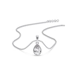 Load image into Gallery viewer, graceful-pear-drop-bezel-necklace-in-white-gold-fdpd10538peangle4-2-50ct-nl-wg