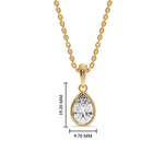 Load image into Gallery viewer, graceful-pear-drop-bezel-necklace-in-yellow-gold-fdpd10538peangle1-2-50ct-nl-yg-hw