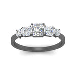 Load image into Gallery viewer, graduated-asshcer-cut-diamond-engagement-ring-in-black-gold-FD10032ASRANGLE3-NL-BG