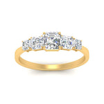 Load image into Gallery viewer, graduated-asshcer-cut-diamond-engagement-ring-in-FD10032ASRANGLE3-NL-YG