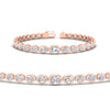 Load image into Gallery viewer, graduated-bezel-oval-east-west-tennis-bracelet-in-rose-gold-fdbrc11733angle2-nl-rg.jpg?v=1776313785