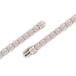 Load image into Gallery viewer, graduated-bezel-oval-east-west-tennis-bracelet-in-rose-gold-fdbrc11733angle3-nl-rg.jpg?v=1776313785