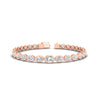 Load image into Gallery viewer, graduated-bezel-oval-east-west-tennis-bracelet-in-rose-gold-fdbrc11733sleep-nl-rg.jpg?v=1776313785
