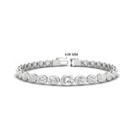 Load image into Gallery viewer, graduated-bezel-oval-east-west-tennis-bracelet-in-white-gold-fdbrc11733sleep-nl-wg-hw.jpg?v=1776313785