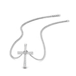 Load image into Gallery viewer, graduated-diamond-cross-pendant-necklace-in-white-gold-FD-PD10815-ANGLE3-NL-WG