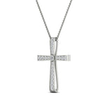 Load image into Gallery viewer, graduated-diamond-cross-pendant-necklace-in-white-gold-FDPD10815-ANGLE2-NL-WG