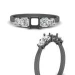 Load image into Gallery viewer, graduated-semi-mount-diamond-engagement-ring-in-black-gold-FD10032SMRANGLE3-NL-BG