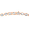 Load image into Gallery viewer, graduating-oval-diamond-bezel-necklace-in-rose-gold-fdnk11733angle4-nl-rg