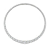 Load image into Gallery viewer, graduating-oval-diamond-bezel-necklace-in-platinum-fdnk11733angle5-nl-wg