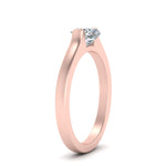Load image into Gallery viewer, half-bezel-cushion-cut-diamond-engagement-ring-in-rose-gold-FDENR7239CURANGLE2-NL-RG