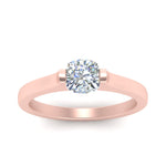 Load image into Gallery viewer, half-bezel-cushion-cut-diamond-engagement-ring-in-rose-gold-FDENR7239CURANGLE5-NL-RG