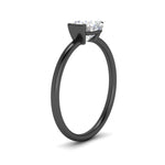 Load image into Gallery viewer, half-bezel-cushion-cut-solitaire-engagement-ring-in-black-gold-fd11525cur-nl-bg