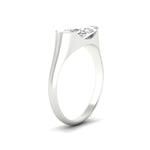 Load image into Gallery viewer, Half Bezel East West Oval Engagement Ring