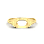 Load image into Gallery viewer, Half Bezel East West Semi Mount Engagement Ring