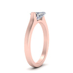 Load image into Gallery viewer, half-bezel-emerald-cut-diamond-engagement-ring-in-rose-gold-FDENR7239EMRANGLE2-NL-RG