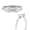 Load image into Gallery viewer, half-bezel-emerald-cut-solitaire-engagement-ring-in-white-gold-fd11525emr-nl-wg
