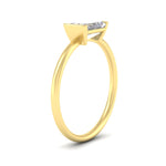 Load image into Gallery viewer, half-bezel-emerald-cut-solitaire-engagement-ring-in-yellow-gold-fd11525emr-nl-yg