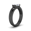 Load image into Gallery viewer, half-bezel-oval-shaped-diamond-east-west-ring-in-black-gold-fd11531ovr-nl-bg