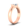 Load image into Gallery viewer, half-bezel-oval-shaped-diamond-east-west-ring-in-rose-gold-fd11531ovr-nl-rg