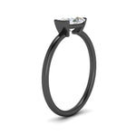 Load image into Gallery viewer, half-bezel-oval-shaped-solitaire-engagement-ring-in-black-gold-fd11525ovr-nl-bg