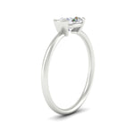 Load image into Gallery viewer, half-bezel-oval-shaped-solitaire-engagement-ring-in-white-gold-fd11525ovr-nl-wg