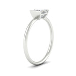 Load image into Gallery viewer, half-bezel-princess-cut-solitaire-engagement-ring-in-white-gold-fd11525prr-nl-wg