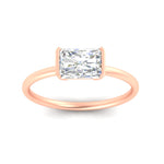 Load image into Gallery viewer, half-bezel-radiant-cut-solitaire-engagement-ring-in-rose-gold-fd11525rar-nl-rg