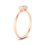 Load image into Gallery viewer, half-bezel-round-cut-solitaire-engagement-ring-in-rose-gold-fd11525ror-nl-rg