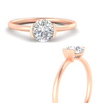 Load image into Gallery viewer, half-bezel-round-cut-solitaire-engagement-ring-in-rose-gold-fd11525ror-nl-rg