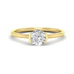 Load image into Gallery viewer, half-bezel-round-cut-solitaire-engagement-ring-in-yellow-gold-fd11525ror-nl-yg