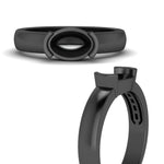 Load image into Gallery viewer, half-bezel-semi-mount-diamond-east-west-ring-in-black-gold-fd11531smr-nl-bg