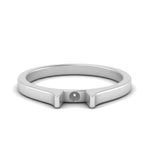 Load image into Gallery viewer, half-bezel-semi-mount-diamond-engagement-ring-in-white-gold-FDENR7239SMR-NL-WG