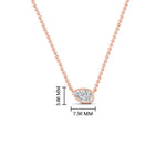Load image into Gallery viewer, half-carat-bezel-set-pear-shape-angular-pendant-in-rose-gold-FDPD11477ANGLE1-NL-RG-HW