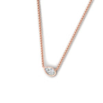 Load image into Gallery viewer, half-carat-bezel-set-pear-shape-angular-pendant-in-rose-gold-FDPD11477ANGLE3-NL-RG