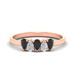 Load image into Gallery viewer, half-carat-black-diamond-teardrop-5-stone-wedding-band-in-rose-gold-fdwb8008peblacksleep-0.50ct-nl-rg.jpg