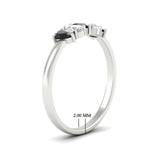 Load image into Gallery viewer, half-carat-black-diamond-teardrop-5-stone-wedding-band-in-white-gold-fdwb8008peblackangle2-0.50ct-nl-wg-hw.jpg