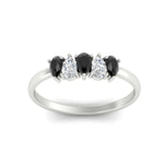 Load image into Gallery viewer, half-carat-black-diamond-teardrop-5-stone-wedding-band-in-white-gold-fdwb8008peblackangle5-0.50ct-nl-wg.jpg