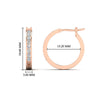 Load image into Gallery viewer, half-carat-channel-set-diamond-hoop-earring-in-rose-gold-fdear3970angle2-nl-rg-hw