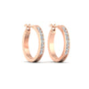 Load image into Gallery viewer, half-carat-channel-set-diamond-hoop-earring-in-rose-gold-fdear3970angle3-nl-rg