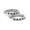 Load image into Gallery viewer, half-carat-channel-set-diamond-hoop-earring-with-black-diamond-in-white-gold-fdear3970gblack-nl-wg