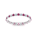 Load image into Gallery viewer, 0.50 ct Round Cut Common Prong Eternity Band