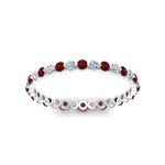 Load image into Gallery viewer, 0.50 ct Round Cut Common Prong Eternity Band