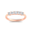 Load image into Gallery viewer, half-carat-cushion-5-stone-diamond-wedding-band-in-rose-gold-fdwb8008cuangle5-0.50ct-nl-rg?v=1773294908